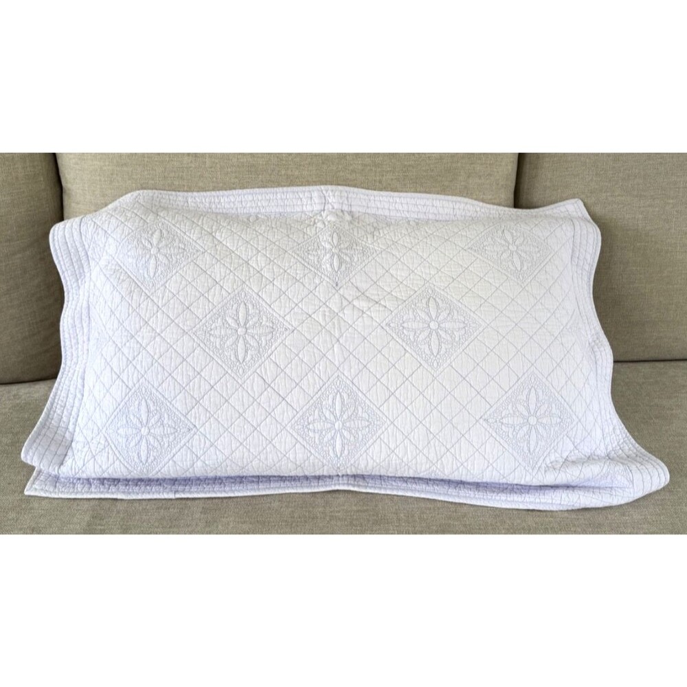 Divatex Lavender Matelasse Quilted Pillow Sham Queen Size